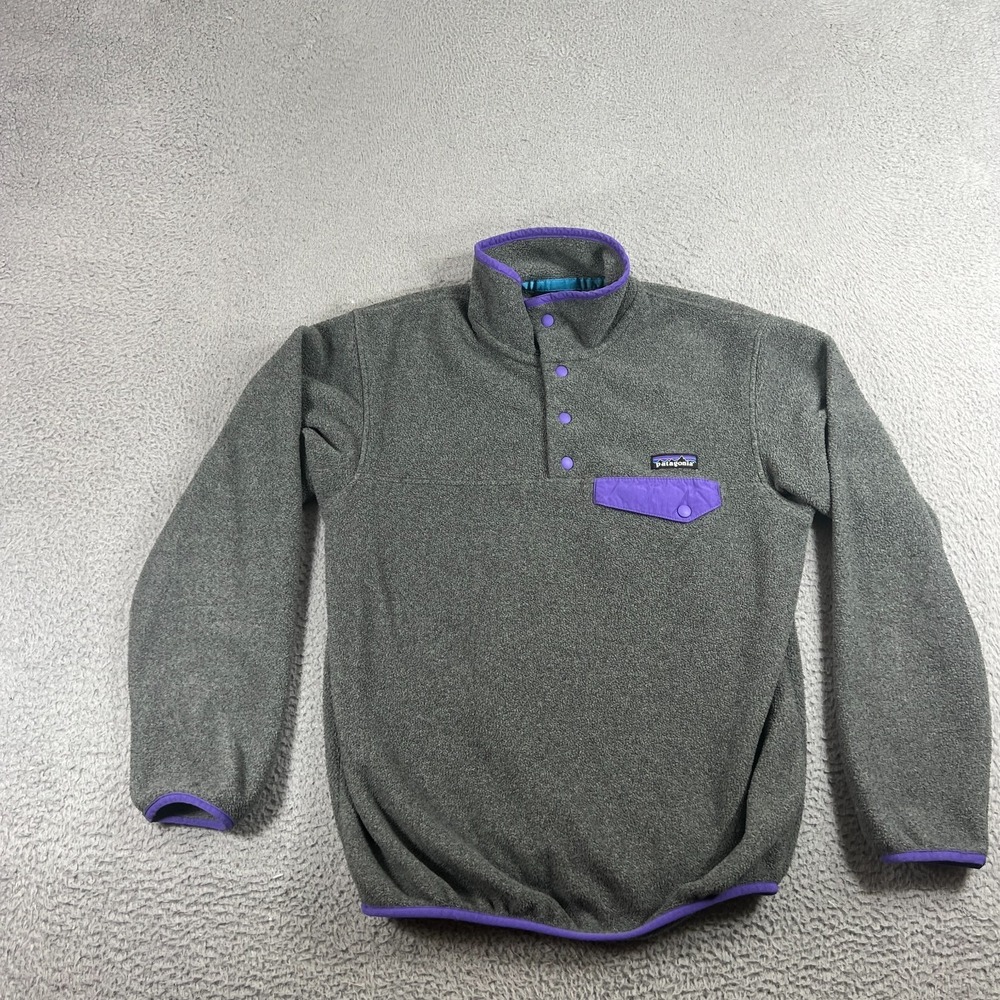 Patagonia Synchilla Snap-T Fleece Pullover Womens Size S Sweater Grey
